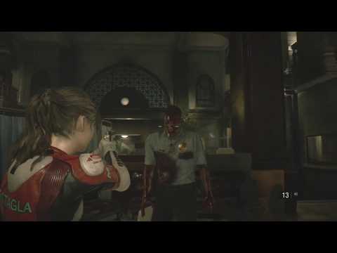 RESIDENT EVIL 2 Remake / Zombie Marvin Fight + MR X / DLC Classic Soundtrack Swap