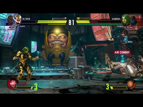 Marvel VS Capcom Infinite - Ranked - J-AERIAL (Gamora & Thanos) VS Dante & Ultron