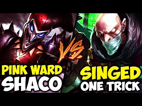 PINK WARD SHACO VS. MASTER SINGED MAIN (BATTLE OF THE ANNOYING ONE TRICKS) - Full Game #24