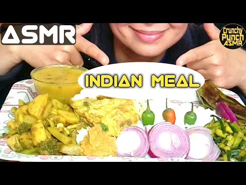 EATING DELICIOUS SPICY INDIAN FOOD || MUKBANG/ASMR ||(REAL EATING SOUND)|| CRUNCHY PUNCH ASMR||