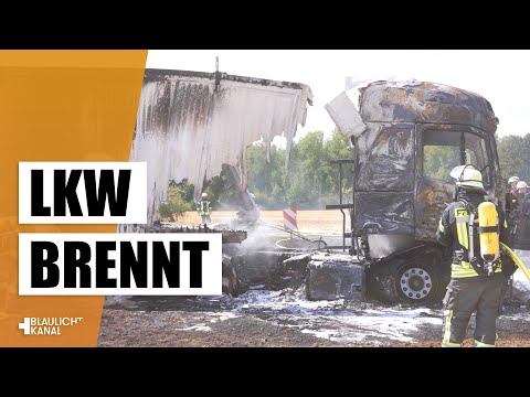 LKW im Vollbrand! Feuerwehr Mücke muss erneut Feuer löschen!