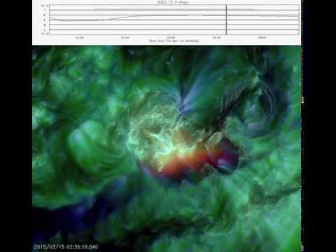 C9-class solar flare captured on 2015 March 15