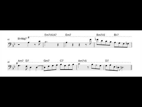 『 Stella by Starlight 』Marc Johnson（Bass） Transcription