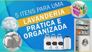 ?5 ITENS PARA DEIXAR A LAVANDERIA PRÁTICA E ORGANIZADA! #organizaçãodalavanderia