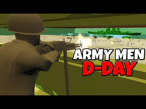 Toy Green ARMY MEN D-DAY Beach Defense! - Ravenfied: Battle Simulator Mods