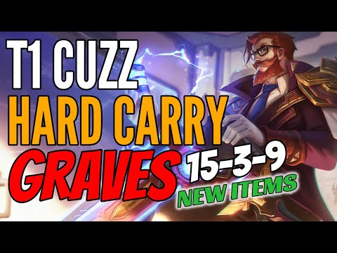 T1 Cuzz Plays Graves Jungle vs Taliah Challenger Gameplay Jg - New Items - Season 11