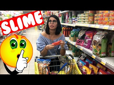 SLIME 💦 HIDING IN THE SUPERMARKET