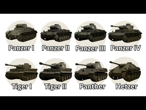 Every German Tank of WW 2 Explained - Panzer, Tiger, Panther & More
