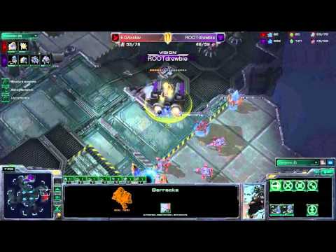 drewbie vs. Axslav g1 - StarCraft 2 Commentary (#307)