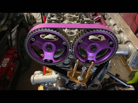 4g63 head gasket, arp head studs and hks timing belt install, how to set timing on a turbo eclipse