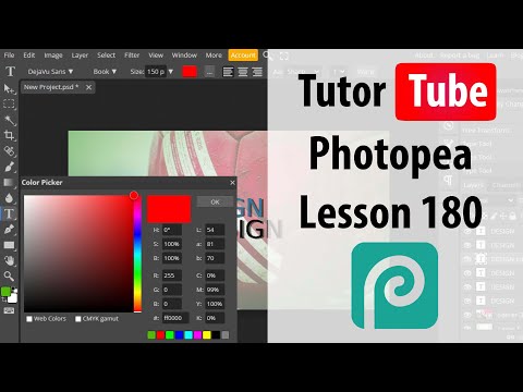 Photopea Lesson 1 Accessing Photopea and Creating and Account