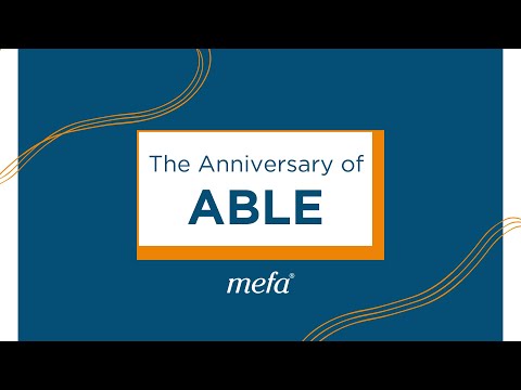 The Anniversary of ABLE