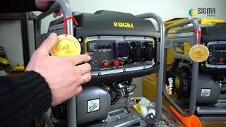 SIGMA 4.0/4.5 кВт ручний запуск (5710841) - відео 1