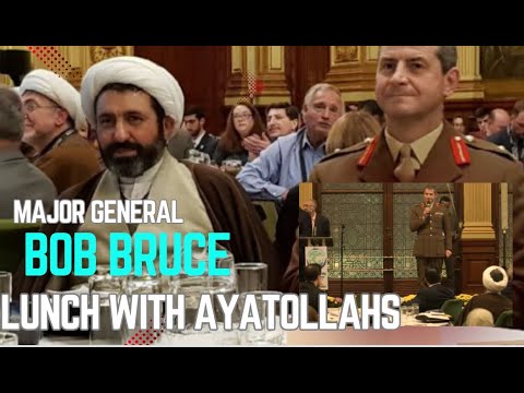Highest Ranking British Army Officer in Scotland Lunching with the Ayatollahs. Listen to his speech!