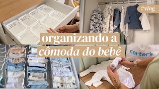 ORGANIZANDO A CÔMODA DO BEBÊ #1 | Dicas de Organização para o Quarto do Bebê