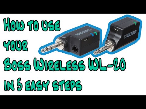 How to use your Boss Wireless WL-20 in 5 easy steps - no talking - Boss Katana Les Paul Tribute