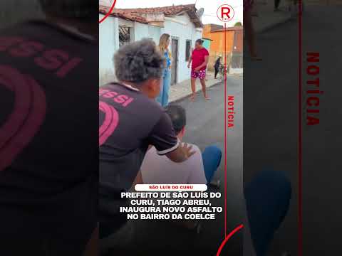 Prefeito Tiago Abreu inaugura novo asfalto no bairro da Coelce em São Luís do Curu