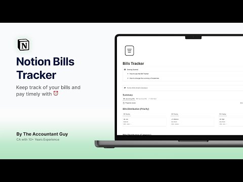Notion Bills Tracker | Prototion | Buy Notion Template