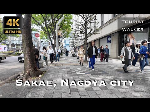 Sunday in Sakae, Nagoya city. | TOURIST WALKER 4K HDR