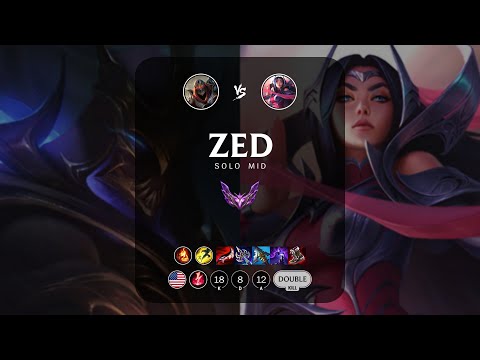 Zed Mid vs Irelia - NA Master Patch 13.5