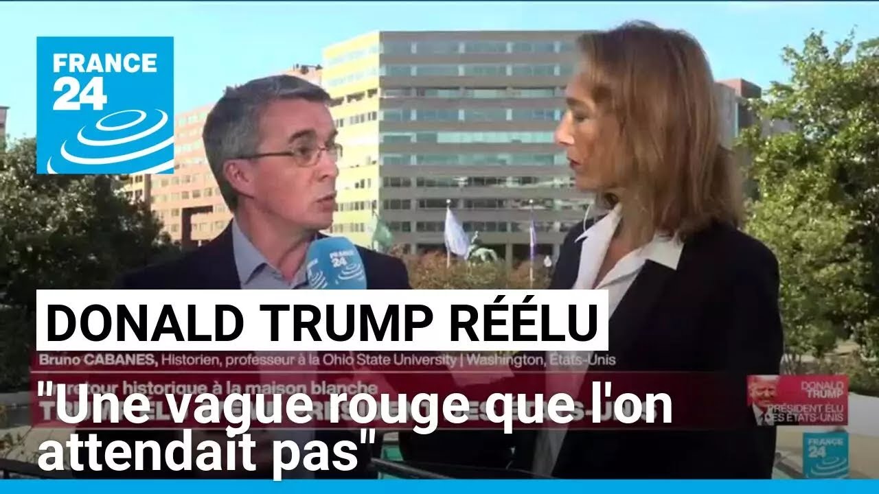 Donald Trump réélu : "une vague rouge que l'on attendait pas" • FRANCE 24