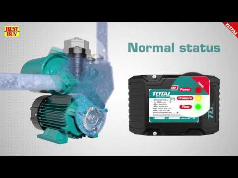 TOTAL Tools Automatic start-stop Intelligent self-priming water pump 370W(0.5HP) ∅1"x∅1" - TWP113706