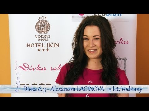 Dívka č. 3 Alexandra LACINOVÁ - medailonek finalistky Dívka roku 2013