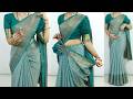 Cotton Silk Saree Draping Tutorial For Wedding Easy Simple Saree Draping Tricks With Slim Look