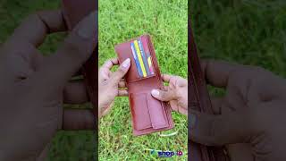Premium Vaulty Mens Short Wallet | Red Brown 