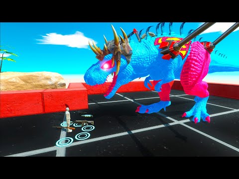 ⚔️ FPS EXTREME DEATH RUN ALL UNITS BOSS T-REX SUPERMAN - Animal Revolt Battle Simulator