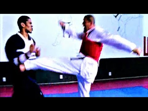 TAEKWONDO fighter ANDRE LIMA filming BEYOND THE RING in CALIFORNIA USA directed by GERSON SANGINITTO