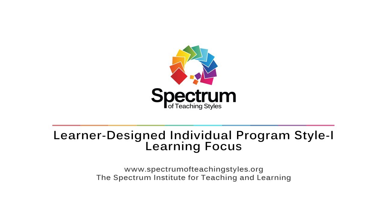 Learner-Designed Individual Program Style-I Learning Focus's thumbnail