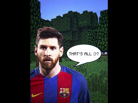 Messi VS Ronaldo in Minecraft 🥶 #shorts #viral #funny #trending