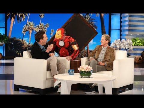 【艾倫秀】班奈狄克被艾倫被整了! (Benedict Cumberbatch Gets a Scare from 'Iron Man') (Benedict Cumberbatch Gets a Scare from 'Iron Man')