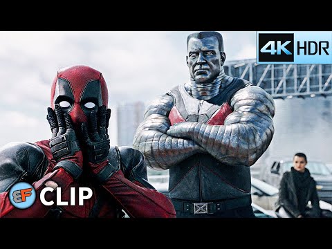 Deadpool vs Colossus - Hand Cut Off Scene | Deadpool (2016) 4K HDR Movie Clip