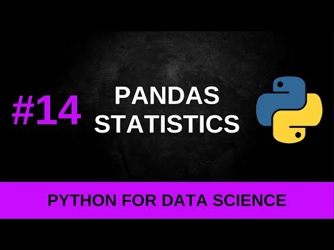Python Data Science Tutorial 14 Pandas Statistics