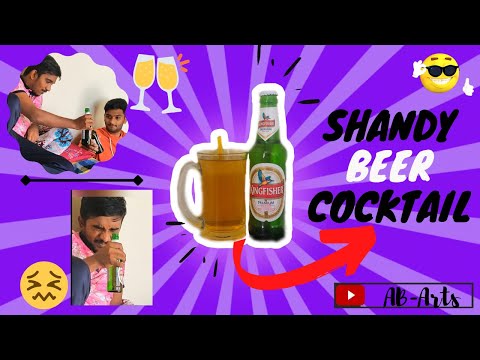 How to make a SHANDY |  BEER COCKTAIL | Drink Recipe | AB-Arts...