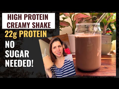 Homemade 22g Protein Shake | Healthy Breakfast Smoothie Recipe with No Sugar, Super Creamy | Hindi
