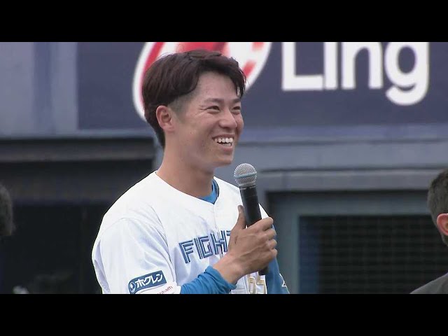 【ファーム】4月12日 ファイターズ・梅林優貴選手 ヒーローインタビュー