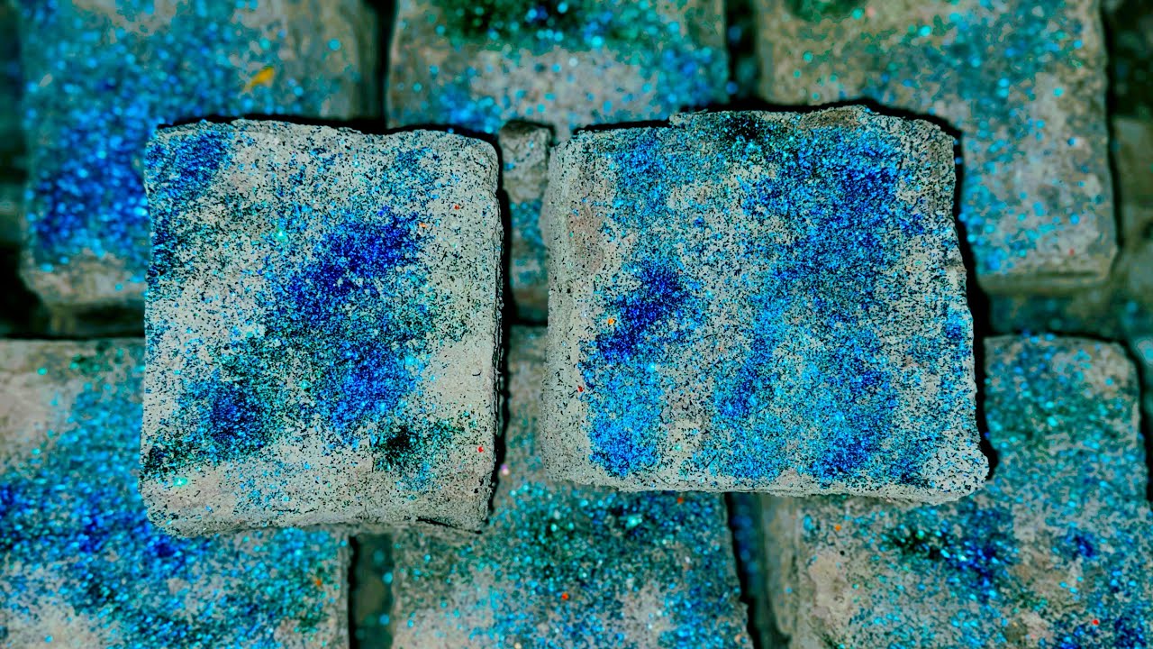 Grey Jumbo Blocks Reform Gym Chalk With blue shade glitter ✨ 