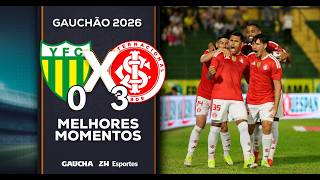 YPIRANGA 0x3 INTER | MELHORES MOMENTOS | JOGO DE IDA DA SEMIFINAL DO GAUCHÃO | 15/02/2026