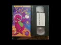 Barney In Outer Space Screener VHS For Surprises For Demo Version
