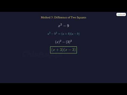 Factorization of Expressions