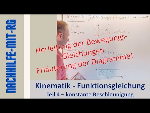 Kinematik und Kinetik | 4 | Bewegung des Punkts mit konstanter Beschleunigung | Grundlagen