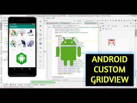 Custom GridView with Images and Text in Android | {How to develop app} | Android Tutorials