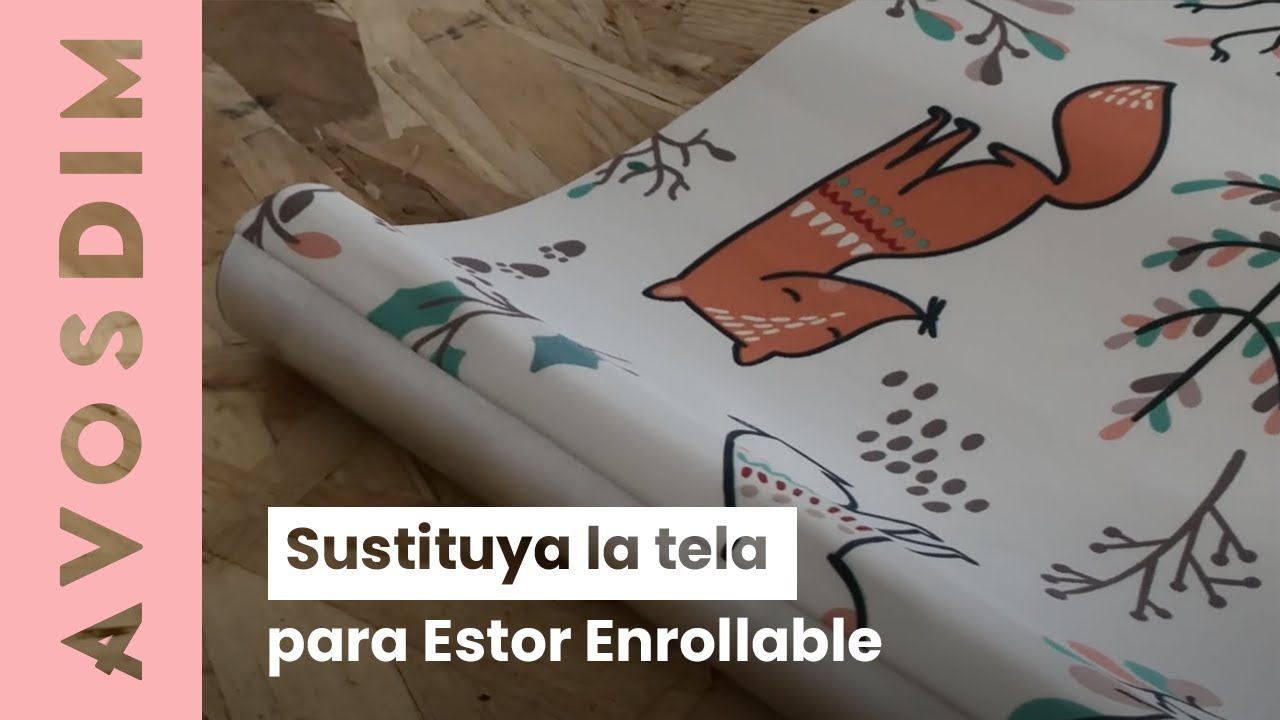 ¿Cómo reemplazar la tela de su estor enrollable?