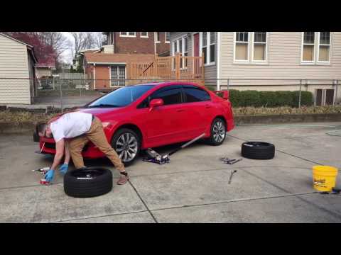 Civic Si + Enkei Rpf1 + Yokohama Tires + Tredwear Tire Letters (time-lapse)