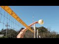 Reaching Over The Net- Beach Volleyball Rules-LIVE EXAMPLE