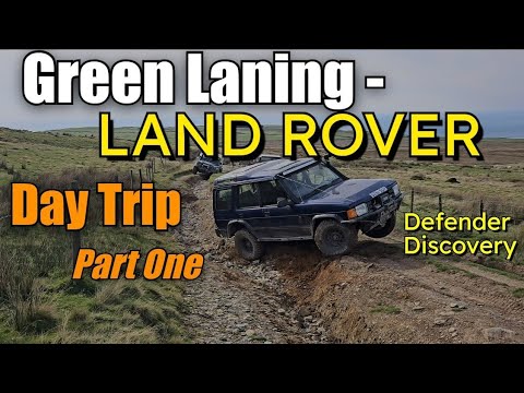 Green Laning- NORTH WALES Day Trip (Bomber Lane) part 1 #landrover  #defender #discovery #td5 #tdi