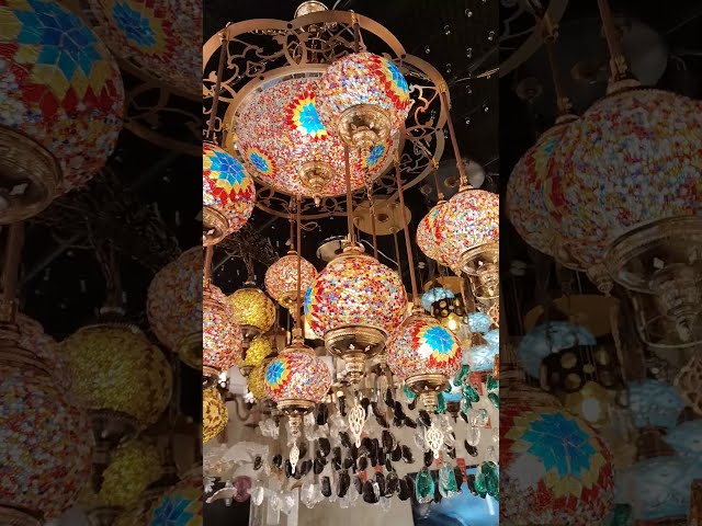 نجفة تركي موزاييك احمر 12 + 1